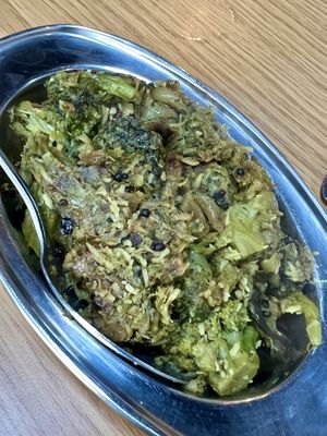 Broccoli thoran  at Love Dosa in Inverness