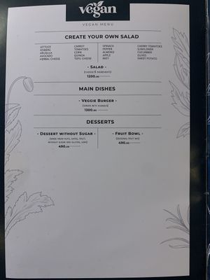 Menü  at Garden Pizza & Salad Bar in Novi Sad