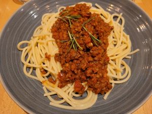Vegan Spaghetti Bolognese at Prezzo  in Broughton