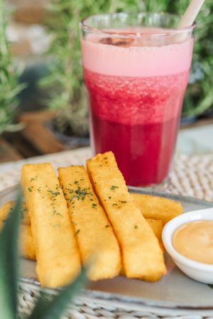 Polenta Frita   at Alma Veg  in Carcavelos