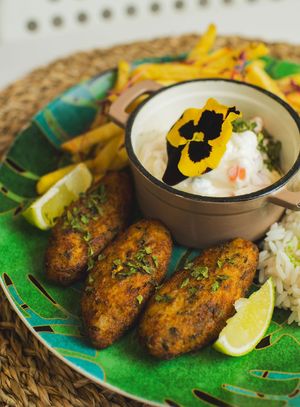 Fish finger vegan version  at Alma Veg  in Carcavelos