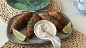 Portuguese “Codfish pastry” but vegan  at Alma Veg  in Carcavelos