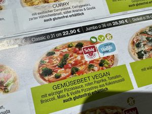 vegan pizza  at World of Pizza in Halle