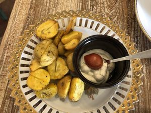 Side of potatoes (included)  at Los Padmitos - San Marcos in Quito