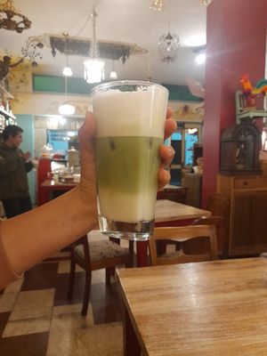 Matcha mint with almond milk💚 at Los Padmitos - San Marcos in Quito