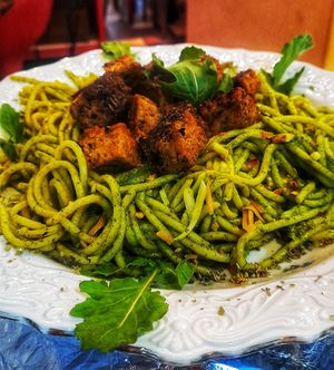 Pistacho seitan added at Los Padmitos - San Marcos in Quito