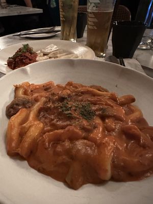 Tteok-bokki rosé - could have been made and plated better for the price and   at comma in Toronto