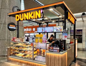 Stall front at KUL - Dunkin' in Sepang