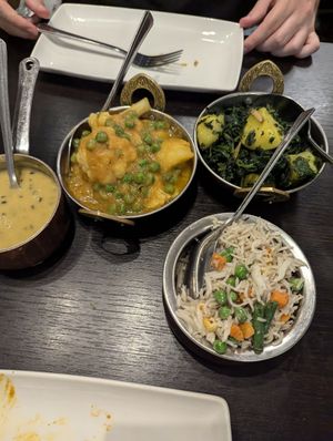 Veg currys at Aloo Tama Nepalese Restaurant  in South West London