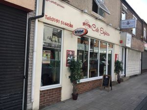 outside  at Cafe Eighteen in Sunderland