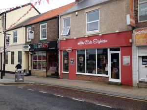 outside at Cafe Eighteen in Sunderland
