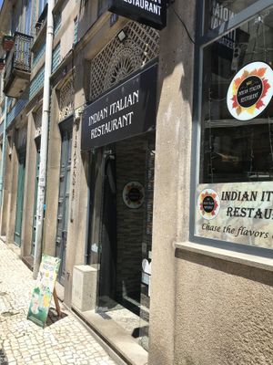   at Indian Italian restaurant in Porto