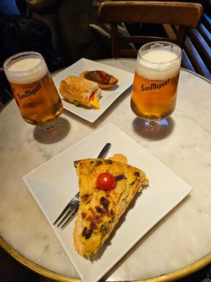 Amazing vegan tortilla! at Café Dublin in Vitoria Gasteiz