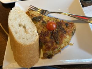 tortilla vegana  at Café Dublin in Vitoria Gasteiz