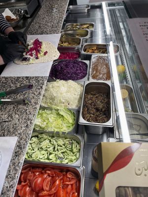 Falafel ingredients   at Yasmin Vegan Food in Hannover