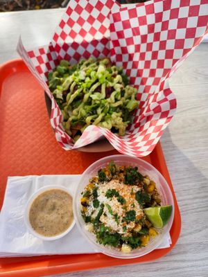 Black bean-Sweet potato Taquitos at The Twisted Taco in Eureka Springs