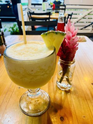 Batida de piña  at The Green Spoon in La Fortuna