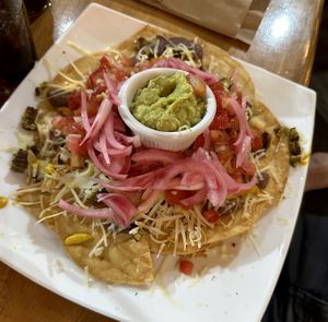 Vegan nachos  at The Green Spoon in La Fortuna
