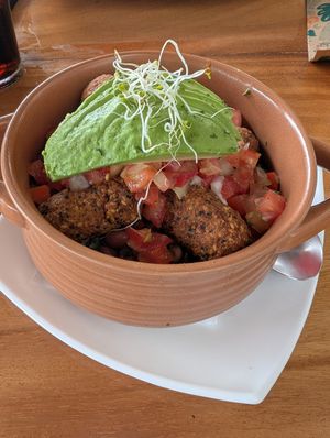 Vegan bowl at The Green Spoon in La Fortuna