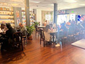 Dining area  at Diasporan Soul in Baltimore