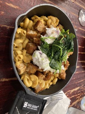 BBQ chicken Mac and cheese  at UnBEETable  in Schenectady