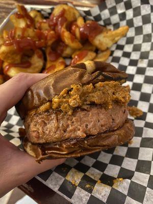 Sloppy Joe burger…one of my top favorite things on the savory menu! (But it’s all so good.)  at UnBEETable  in Schenectady
