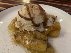 Bananas foster  at UnBEETable  in Schenectady