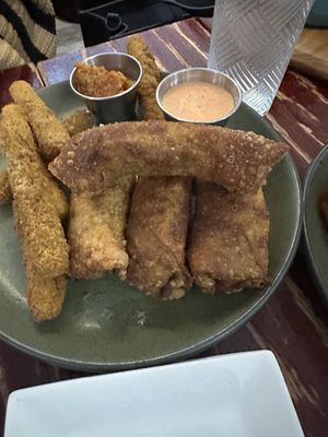 Reuben egg rolls  at UnBEETable  in Schenectady