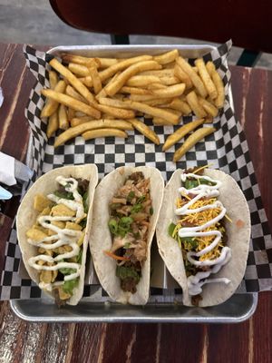 Tacos and fries  at UnBEETable  in Schenectady