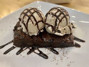 Brownie sundae  at UnBEETable  in Schenectady