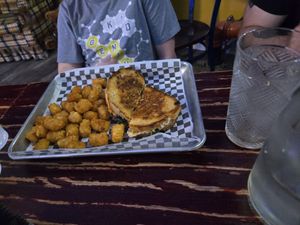 Loaded grilled cheese at UnBEETable  in Schenectady
