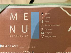 vegan in the menu  at Tribe Malta in Valletta