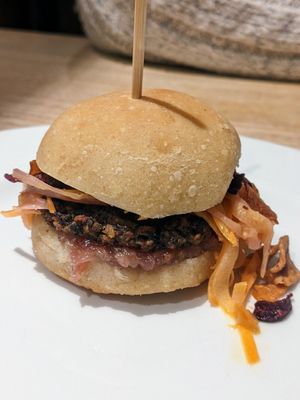 Haggis burger at Planet G in Edinburgh