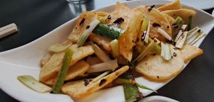 Crispy fried potato at Chop Chop at Luckies in Edinburgh