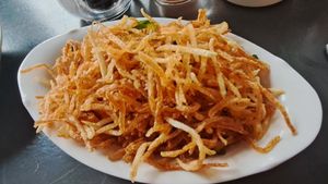 Shredded potato at Chop Chop at Luckies in Edinburgh