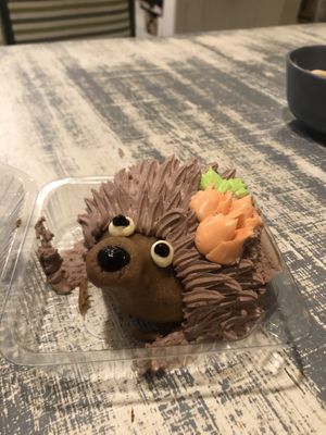 Hedgehod dessert at Veganika in St Petersburg