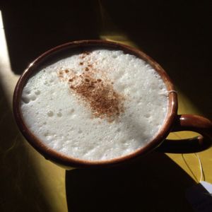 Tea Latte at The Flatiron in Jerome