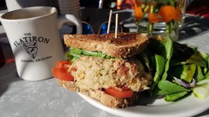 Chickpea salad sandwich at The Flatiron in Jerome
