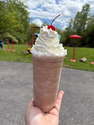 Vegan Milkshake! 
Choose any of our vegan/dairy-free flavors made with tapioca syrup. Completely nut free, gluten free. Top with our homemade vegan whipped cream! at Carmel Creamery in Carmel