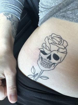 Custom matching skull #Veganuary at Calavera Tattoos in Renton