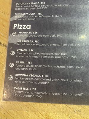 Menu   at Fellas Pizzeria & Bar in 