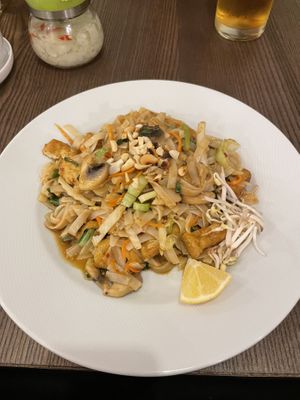 Pad Thai with Tofu (have to ask without egg when ordering)  at Pho St in Budapest