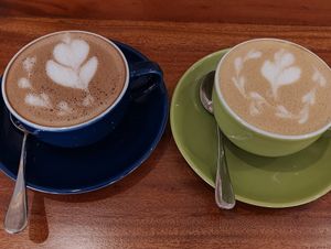 Hot Mocha latte and cappuccino at LN Fortunate Coffee 世界幸福咖啡 -Sungai Panas in Batam