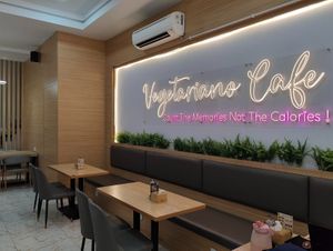 cafe interior at Sambelano - Vegetariano Cafe in Batam