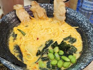Ramyeon Spicy Kare at Sambelano - Vegetariano Cafe in Batam