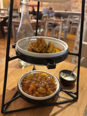 Vegan tower  at Small World Tapas in Torquay