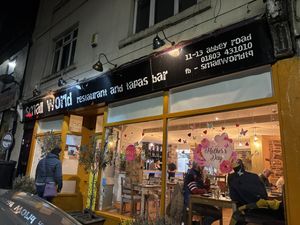 Welcoming from the outside !  at Small World Tapas in Torquay