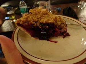berry pie  at June Bug Cafe in Midpines