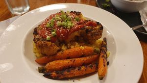 Cauliflower steak at June Bug Cafe in Midpines