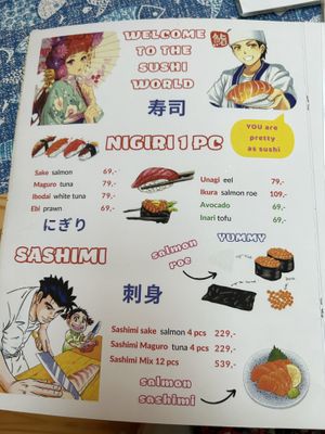 Avocado and inari tofu nigiri  at OMG Asian Restaurant in Prague